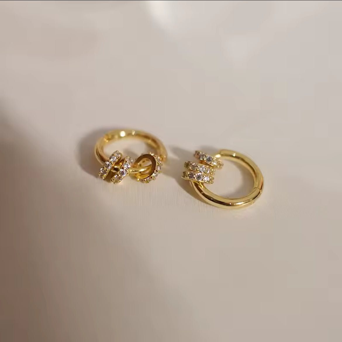 Aretes aros zirconia